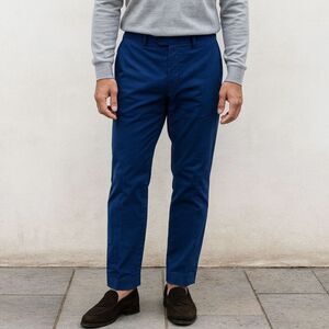 INCOTEX Venezia 1951 Blue Ice Cotton Chino Pants Trousers   Mens Size 38